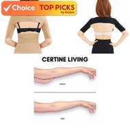 CERTINE Seamless Slimming Arm Shaper Trainer Kurus Lengan Tangan Lengan Girdle Semi Short Sleeve