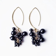 黑尖晶石黑醋栗簇狀耳針黑醋栗