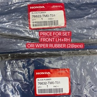 HONDA CITY TMO (2009-2013) FRONT WIPER BLADE RUBBER (2@) 76622-TMO-T01 + 76632-TMO-T01