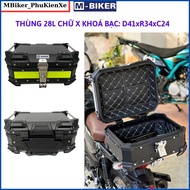 Thùng nhôm 45L 36L 28L 22L thùng top nhôm thùng nhôm gắn xe máy thùng hông xe mbiker
