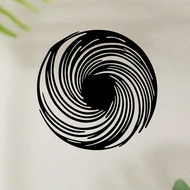 CIFbuy Black Hole Spiral 3D Metal Wall Art Psychedelic Illusion Abstract Geometric Sculpture for Mod