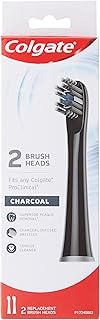 Colgate Proclinical B150 Battery Powered Toothbrush Head Refill Valuepack, Charcoal, 2ct