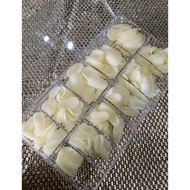 Hsm upside-down nails with custard apple shape, hsm custard-apple nails, hsm upside-down nails with 