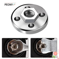 PEONIES Hexagon Flange Nut, Hardness Quick Change Locking Flange Nut, Universal Metal Alloy Screw Nut for Type 100 Angle Grinder Power Tools Accessories