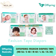 Offspring Fashion Diapers Tape (NB 56/S 48/ M 42/ L 36/ XL 30)