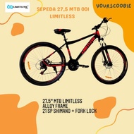 Sepeda Gunung 27.5 Mtb 001 Limitlees Alloy Fork Lock Sepeda Gunung