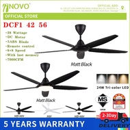 INOVO DCF 1 42 56inch DC ceiling fan with light Remote Control 5 ABS Blade 16 Speed 5 Years warranty
