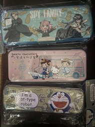 Pen pencil case box 筆盒  文具 spy family sanrio doraemon 多啦A夢 叮噹 間諜家家酒