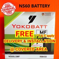 NS60 / NS60R / NS60L / NS60RS / NS60LS MF YOKOBATT Battery Car Battery Bateri Kereta 汽车电池