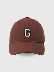 男女同款|Logo純棉棒球帽-棕色