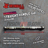 Handle Straight Bar Triceps Cable Attachment Gym Iron Bull