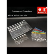 a4 zipper bag receipt organizer Beg ritsleting telus A4 diperbesar beg dokumen A3 beg alat tulis beg