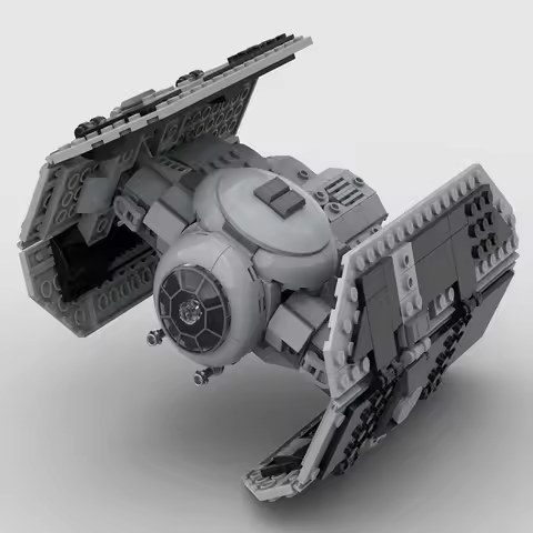 NEW 453Pcs MOC Spaceship TIE/ad Advanced x1 Fighters Building Blocks Modified from Tie Bomber Bricks