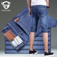 EAGLADE Denim Jeans Shorts for Men 517 in Blue Stretchable J10
