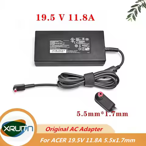 Genuine 230W 19.5V 11.8A AC Charger For Acer Predator Helios 300 PH315-53 54 PH317-55 PT515-52 Lapto