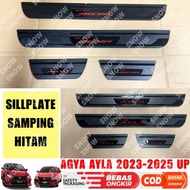 Side Sillplate Agya Ayla GR SPORT 2023 2024 2025 2026 Black - agya