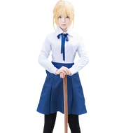 ชุดนักเรียน Saber Fate Cosplay ชุดประจำวันของแมวครูชุดนักเรียน FGO ชุดนักเรียน Saber ชุดนักเรียน Sab