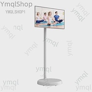 22-Inch TV On Wheels, 1080P Portable Screen Monitor, Android12, Full Swivel Rotation, Built-In Batte
