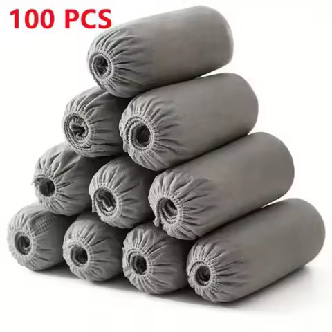 100pcs Disposable Shoe Cover Dustproof Non-slip Dhoe Cover Children Students Adult Non-woven Househo