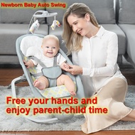 Baby Electric Soothing Chair with Rocker Newborn Baby Bouncer Music & Toys Cradle Recliner for 0-12 