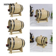 [Ready Stock] Whiskey Barrel Dispenser 1L/1.5L/3L, Durable Oak Aging Barrel with Stand