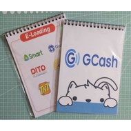 ♞E-load/ Gcash Transaction Record Spring Notebook