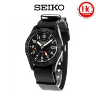 SEIKO 5 SPORTS SSK025K1 GMT FIELD DECEPTION 39MM BLACK DIAL LEATHER AUTOMATIC WATCH