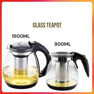 Glass Teapot Household Coffee Pot Glass Tea Pot Glass Teko Kaca Tahan Panas Teko Air Panas Kaca