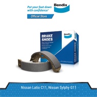 Bendix Rear Brake Shoes for Nissan Latio C11, Nissan Sylphy G11 (DS1267)