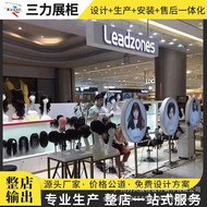 Nakajima Paint Back Wall High Counter Exhibition Table Wig Exhibition Cabinet Hair Salon Wig Display