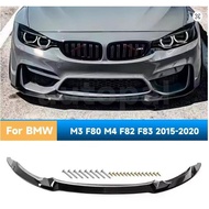 CS Style Front Bumper Lip Splitter Diffuser Spoiler for BMW M3 F80 M4 F82 F83 2015-2020 Car Accessor