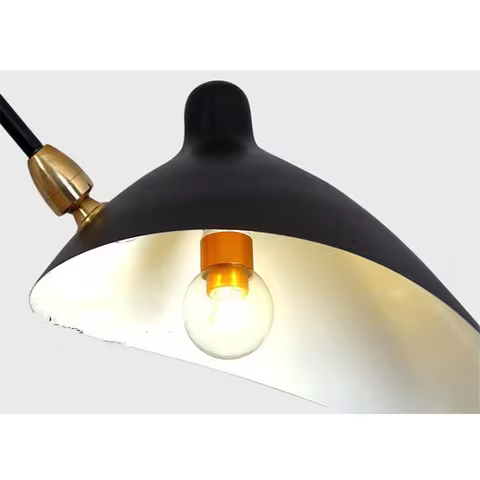 Modern Industrial Duckbill Chandelier Lighting Black Spider Serge Mouille Ceiling Lamp Nordic Home D