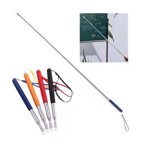 1M Extendable Stainless Steel Retractable Classroom For Teaching Pointer Pen Hand Pointer Presenter