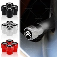 4pcs Aluminum Car Tire Dust-proof Cap Car Logo Valve Cap for Citroen C1 C2 C3 C4 C5 C6 C8 C4L DS3 DS