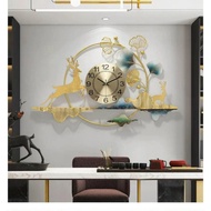Wall Clock, Deer Decor Clock Code 2325 - size 126*66cm - beautiful gift, cheap price, meaningful 24 
