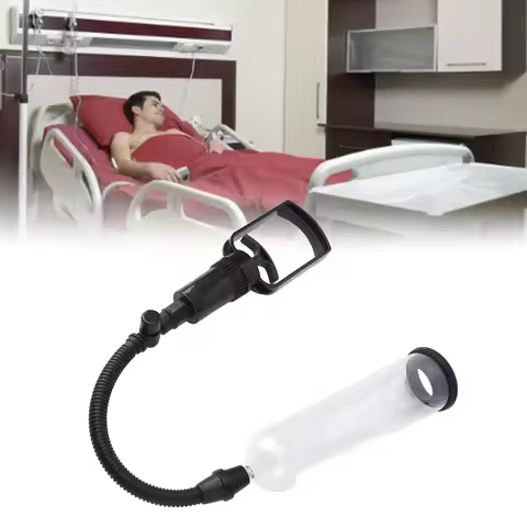 1pcs Men Vacuum Pump Trainer Manual Treatment Device Manual Air Pump Exerciser brace supports Air Pu