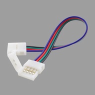 5050 LED Strip Connector Cable Clip to Clip 4 Pin RGB 10mm Cropped LED Connector
