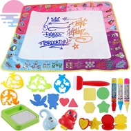 Water Doodle Mat 30 x 30.5Inch Large Water Drawing Mat No Mess Reusable Art Coloring Mat with Pens for 2 to 8 Years Old Kids  SHOPSBC8033