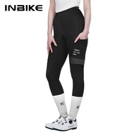 INBIKE Women's Bicycle Pants Padded High-waisted Cycling Clothing Training Pants with Pockets MTB Pants Toursers Biking Clothes