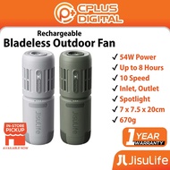 JISULIFE Outdoor Fan Ultra1 Bladeless Inlet Outlet Spotlight Adjustable Tripod Table Desk Camping