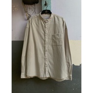 KEMEJA Curduroy 8seconds shanghai collar men's long sleeve shirt preloved SHB.12.11