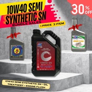 FK Fukuoka 10W40 SN Pro V3000 SEMI 4L Pakej Super Jimat