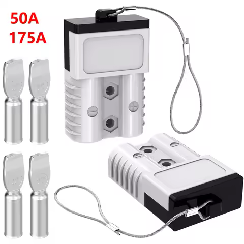2PCS 50A 175A Anderson Connector Battery Quick Connect With Hard Cover 12V-36V Anderson Plug Winch W