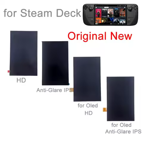 Original For Steam Deck HD LCD Screen / Anti-Glare IPS Screen For Steam Deck Oled Handheld Game Cons