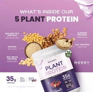 ส่งฟรี ของแท้ the Merry plant โปรตีน จากพืช 5 ชนิด น้ำหนักต่อกระปุก 1050 กรัม คุ้มมม