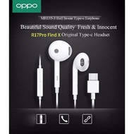 100% Original OPPO MH135 Earphone With Microphone TYPE-C Plug For Reno r15 r17 FIND X A1 A3 A5 For Samsung Xiaomi Huawei