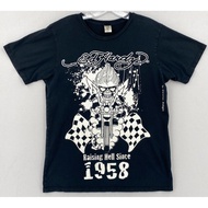 Ed Hardy's 100% pure cotton motorcycle T-shirt has been in stock for both men and women since 1958