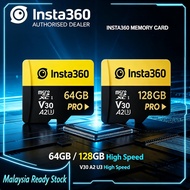 Insta360 Micro SD Memory Card V30 U3 A1 High Speed 64GB 128GB For ONE X2 ONE R ONE X Pro2 Action Cam