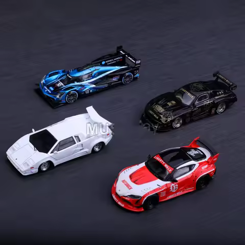 MINIGT 1/64 Lamborghini Huracán GT3 EVO2 Acura ARX-06 GTP MAZDA RX-7 Toyota Alloy Vehicle Diecast Me