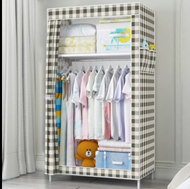 Zipper cloth wardrobe simple wardrobe wardrobe steel tube bold finishing cabinet student dormitory c